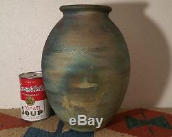 10 JEREMY DILLER vtg raku studio pottery vase j calif arts & crafts sculpture