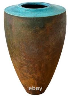 10 Linda Huey New York Contemporary Studio Art Pottery Raku Vessel Vase Vtg Mcm
