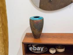 10 Linda Huey New York Contemporary Studio Art Pottery Raku Vessel Vase Vtg Mcm