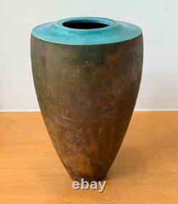 10 Linda Huey New York Contemporary Studio Art Pottery Raku Vessel Vase Vtg Mcm