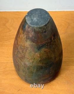 10 Linda Huey New York Contemporary Studio Art Pottery Raku Vessel Vase Vtg Mcm