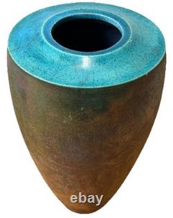 10 Linda Huey New York Contemporary Studio Art Pottery Raku Vessel Vase Vtg Mcm