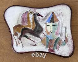 10 Polia Pillin California Studio Art Pottery Horse Vessel Bowl Tray Vtg Mcm