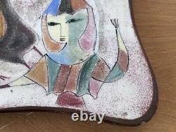 10 Polia Pillin California Studio Art Pottery Horse Vessel Bowl Tray Vtg Mcm