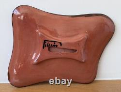 10 Polia Pillin California Studio Art Pottery Horse Vessel Bowl Tray Vtg Mcm