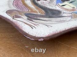10 Polia Pillin California Studio Art Pottery Horse Vessel Bowl Tray Vtg Mcm
