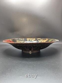 12.5 Bob Pool Footed Bowl Contemporary Studio Art Pottery Stoneware