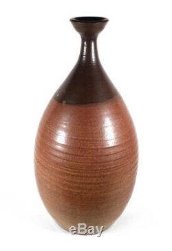 12 7/8 Vintage Northwest Studio Art Pottery Weed Vase Pacific Stoneware Oregon