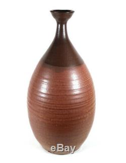12 7/8 Vintage Northwest Studio Art Pottery Weed Vase Pacific Stoneware Oregon