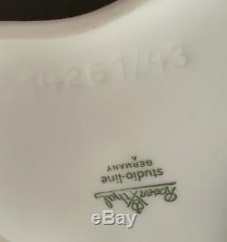 17 STUDIO LINE rosenthal gloss white porcelain vase vtg mcm table art pottery