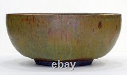 1954 LAURA ANDRESON Vintage MID-CENTURY MODERN Signed STONEWARE Bowl CALIFORNIA