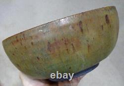 1954 LAURA ANDRESON Vintage MID-CENTURY MODERN Signed STONEWARE Bowl CALIFORNIA