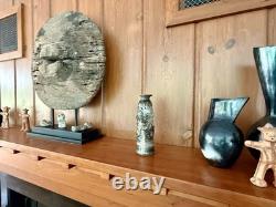 1960's Mid Century Modern Brutalist Glit Of Iceland Lava Rock Art Pottery Vase