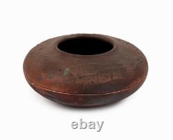 1960s Spaulding Taylor Raku Ceramic Vase Vintage Studio Pottery Decorative Bowl