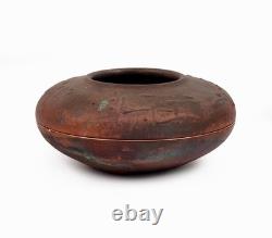 1960s Spaulding Taylor Raku Ceramic Vase Vintage Studio Pottery Decorative Bowl