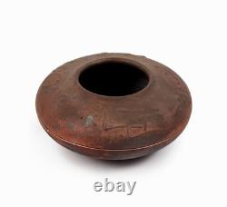 1960s Spaulding Taylor Raku Ceramic Vase Vintage Studio Pottery Decorative Bowl