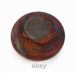 1960s Spaulding Taylor Raku Ceramic Vase Vintage Studio Pottery Decorative Bowl