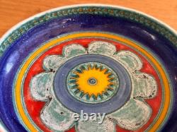 1964 8 Desimone Italian Studio Art Pottery Flower Dinner Bowl Vessel Vtg Mcm
