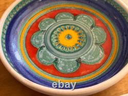 1964 8 Desimone Italian Studio Art Pottery Flower Dinner Bowl Vessel Vtg Mcm