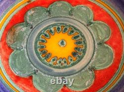 1964 8 Desimone Italian Studio Art Pottery Flower Dinner Bowl Vessel Vtg Mcm