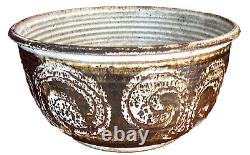 1975 James Kerbel Wisconsin Studio Art Pottery Vessel Bowl Planter Vtg Mcm