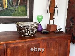 1975 James Kerbel Wisconsin Studio Art Pottery Vessel Bowl Planter Vtg Mcm