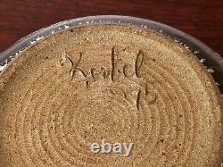 1975 James Kerbel Wisconsin Studio Art Pottery Vessel Bowl Planter Vtg Mcm