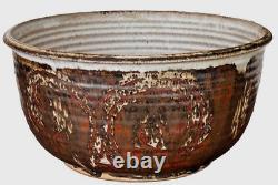 1975 James Kerbel Wisconsin Studio Art Pottery Vessel Bowl Planter Vtg Mcm