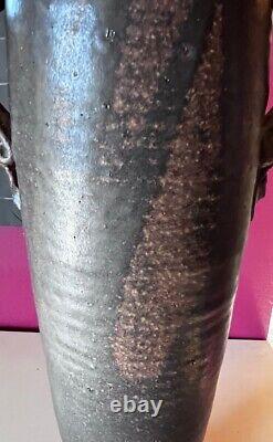 1977 14 Signed Robert E. Klein Tall Cylinder Vintage Studio Art Pottery Vase