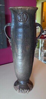 1977 14 Signed Robert E. Klein Tall Cylinder Vintage Studio Art Pottery Vase