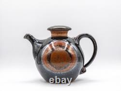 1979 Greg Jahn Tenmoku Stoneware Teapot Vintage Mid-Century MT Studio Pottery