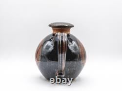 1979 Greg Jahn Tenmoku Stoneware Teapot Vintage Mid-Century MT Studio Pottery
