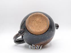 1979 Greg Jahn Tenmoku Stoneware Teapot Vintage Mid-Century MT Studio Pottery