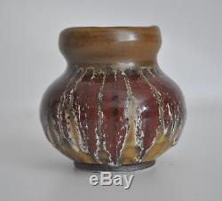 1985 Harding Black Vtg Mid Century Modern Ceramic Texas Studio Art Pottery Vase