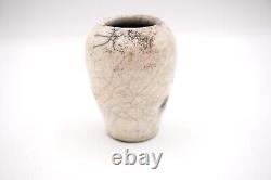 1989 Margaret Murray Gordon PNW Studio Pottery 2.75 Raku Mini Vase Vintage Rare