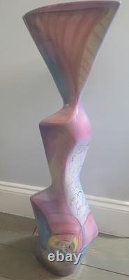 1991 vintage modernist floor vase by Harris-Cies Studio Art Pottery