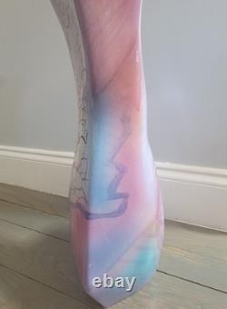 1991 vintage modernist floor vase by Harris-Cies Studio Art Pottery