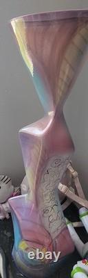 1991 vintage modernist floor vase by Harris-Cies Studio Art Pottery