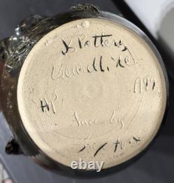 1995 JS Pottery Folk Art Face Jug Snake Jack Sexton Studio Pottery NC Vintage