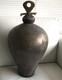 24 Clay Vessel with lid Pottery Vase Signed Dramatic Piece