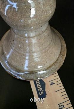 (289) RARE Vintage Elinor Jensen Studio Pottery Goblets In Tan & Gray Set Of 6