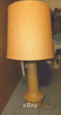 32 Large Marshall Studios Signed Martz Pottery MCM Lamp vintage with shade