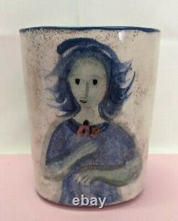3 Signed Vintage Polia Pillin (1909-1992) Mid Century Studio Pottery Vases