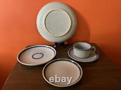 5 pc Vintage MCM Zaalberg Studio Pottery Dinnerware Set. EUC