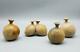 60s modern vtg Studio Pottery HEIJU OAK PACKARD Japanese American weed pots (4)