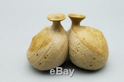 60s modern vtg Studio Pottery HEIJU OAK PACKARD Japanese American weed pots (4)