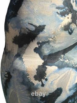 6 1/4 Salt Glaze Studio Pottery Modern Abstract Flower Vase-Marc Ward/Auman