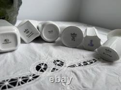6 White Ceramic Vases, German Porcelain, Rosenthal, Thomas Vintage