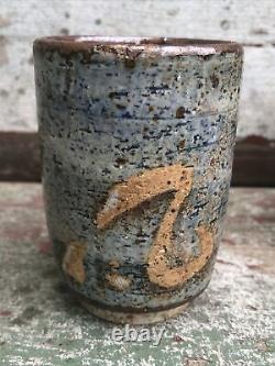 7Pc Vintage Japanese Studio Stoneware Pottery Sake Cups Various Glazes (As Is)