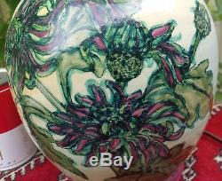 81 SANTA BARBARA CERAMIC DESIGN vtg studio art pottery floral table lamp pottery